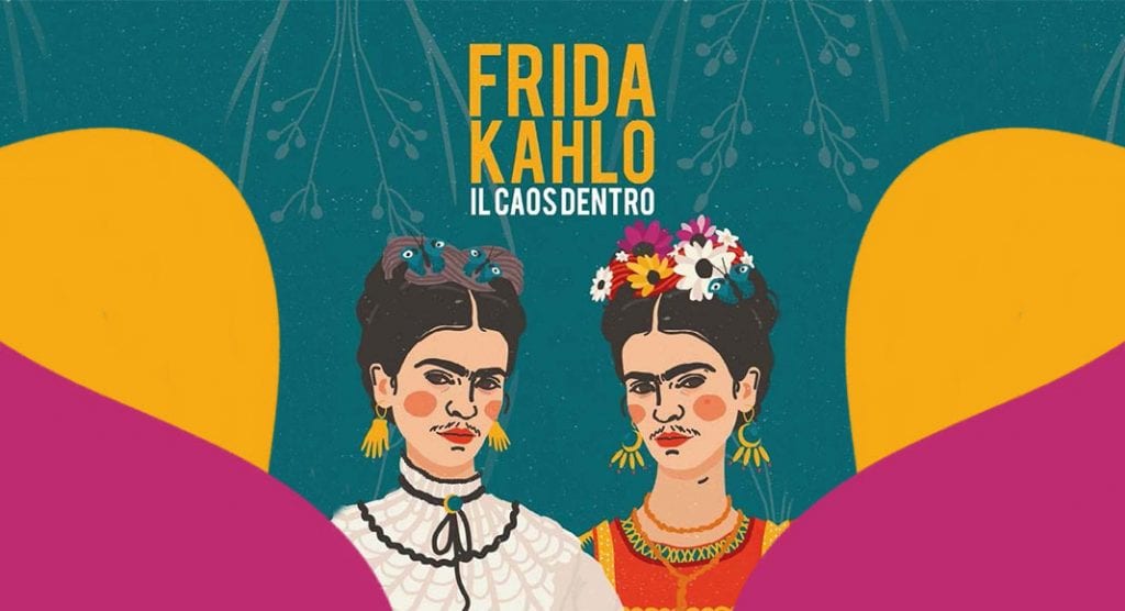 locandina della mostra Il caos dentro di Frida Kahlo