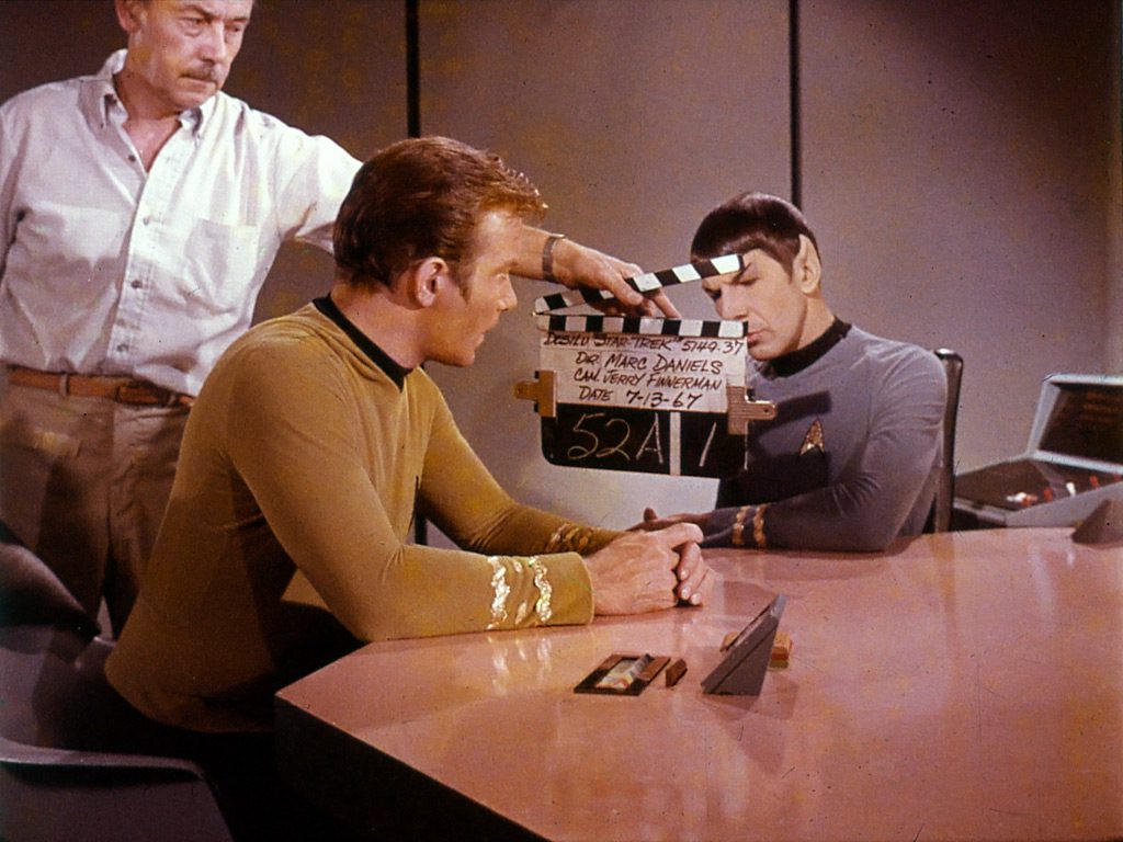 Kirk e Spock nella serie originale di Star Trek