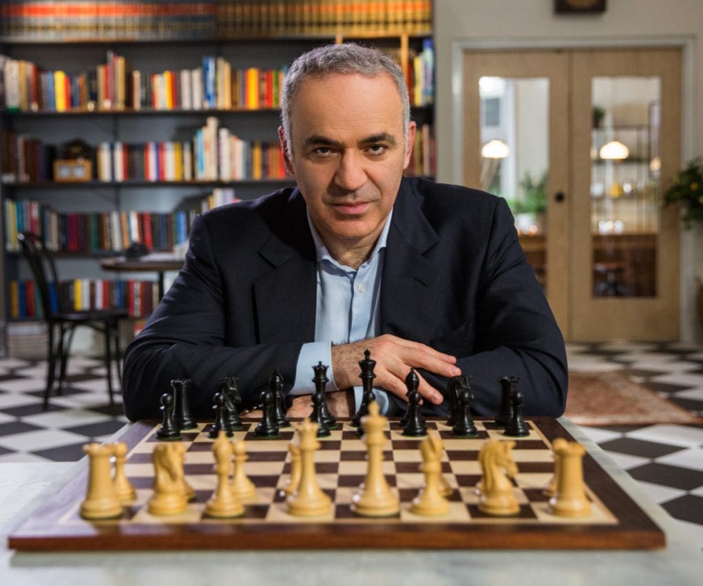 Un ritratto di Garry Kasparov