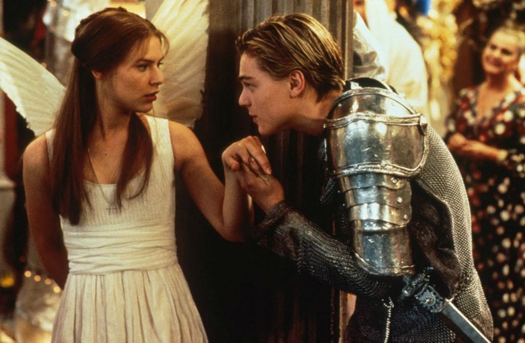 Una scena del film Romeo + Giulietta